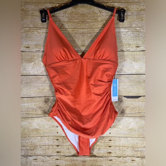 Cupshe Other - NWT Cupshe sz M Orange Bathing Swim Suit One Piece